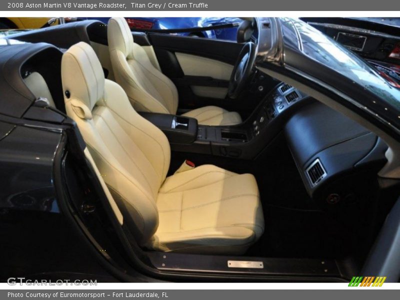 Titan Grey / Cream Truffle 2008 Aston Martin V8 Vantage Roadster