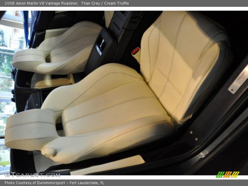 Titan Grey / Cream Truffle 2008 Aston Martin V8 Vantage Roadster