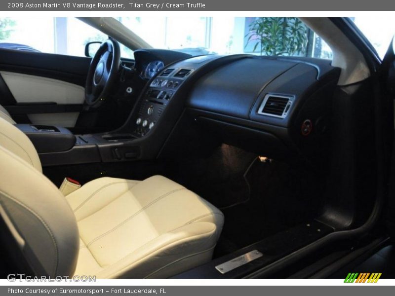 Titan Grey / Cream Truffle 2008 Aston Martin V8 Vantage Roadster