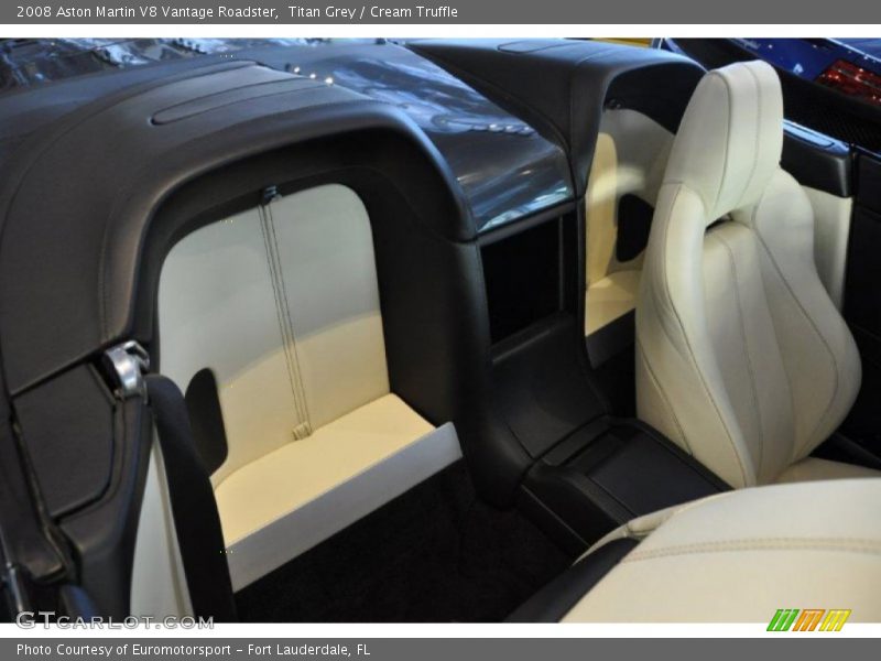 Titan Grey / Cream Truffle 2008 Aston Martin V8 Vantage Roadster