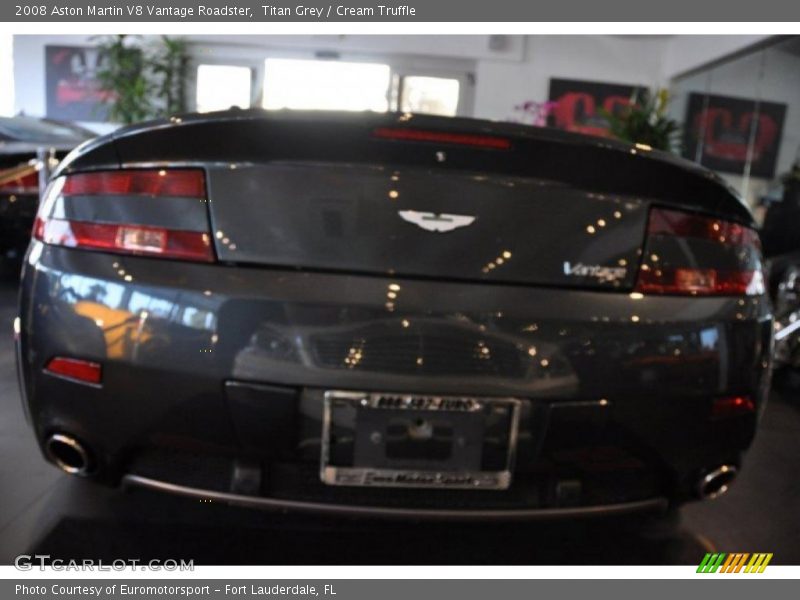 Titan Grey / Cream Truffle 2008 Aston Martin V8 Vantage Roadster