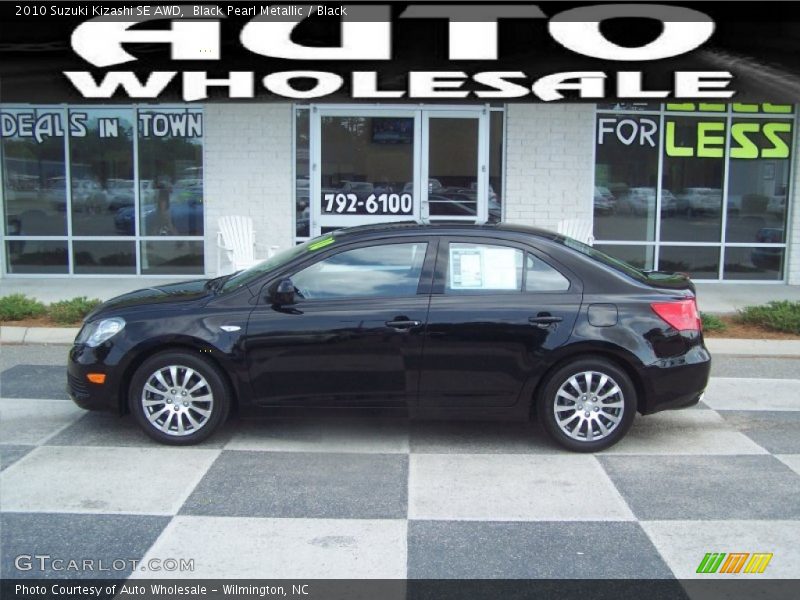 Black Pearl Metallic / Black 2010 Suzuki Kizashi SE AWD