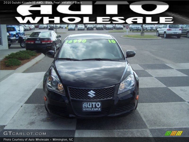 Black Pearl Metallic / Black 2010 Suzuki Kizashi SE AWD