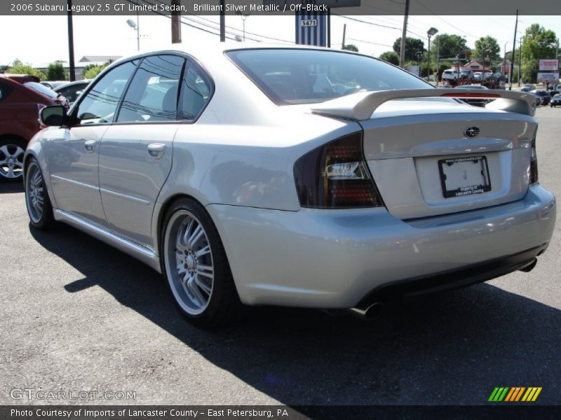 Brilliant Silver Metallic / Off-Black 2006 Subaru Legacy 2.5 GT Limited Sedan