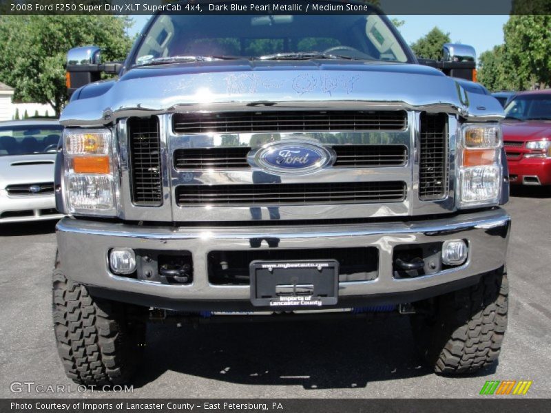  2008 F250 Super Duty XLT SuperCab 4x4 Dark Blue Pearl Metallic