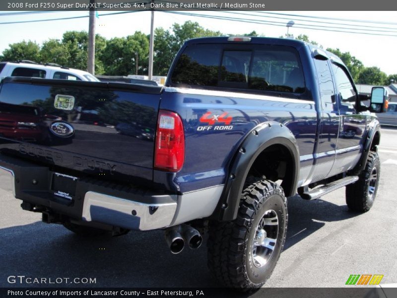  2008 F250 Super Duty XLT SuperCab 4x4 Dark Blue Pearl Metallic