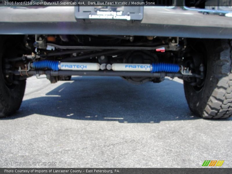 Dark Blue Pearl Metallic / Medium Stone 2008 Ford F250 Super Duty XLT SuperCab 4x4