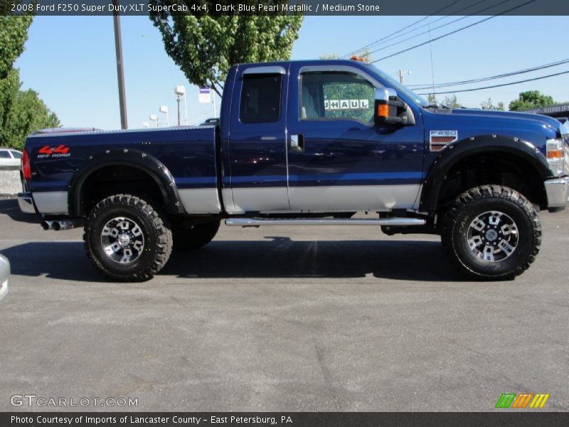  2008 F250 Super Duty XLT SuperCab 4x4 Dark Blue Pearl Metallic