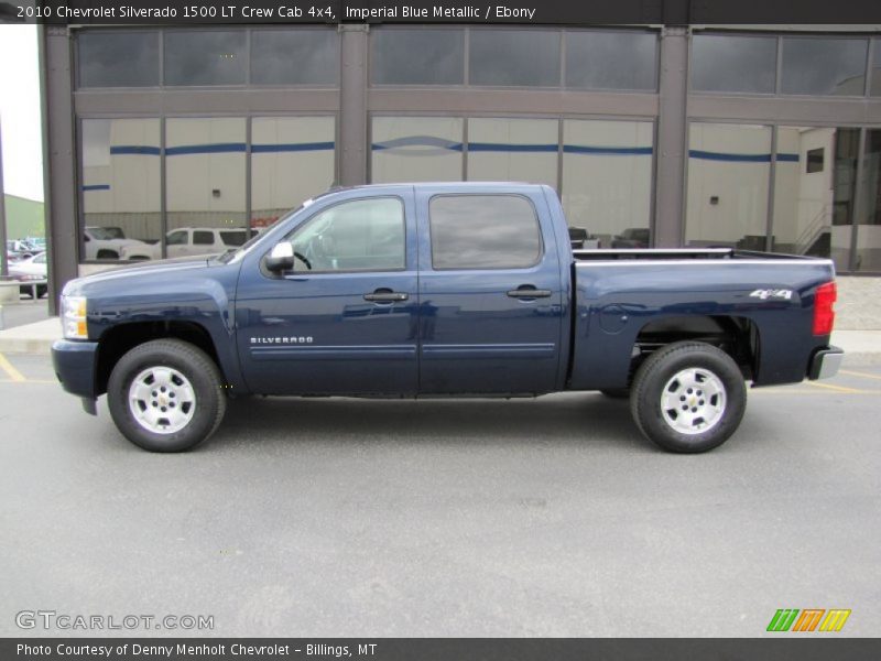 Imperial Blue Metallic / Ebony 2010 Chevrolet Silverado 1500 LT Crew Cab 4x4