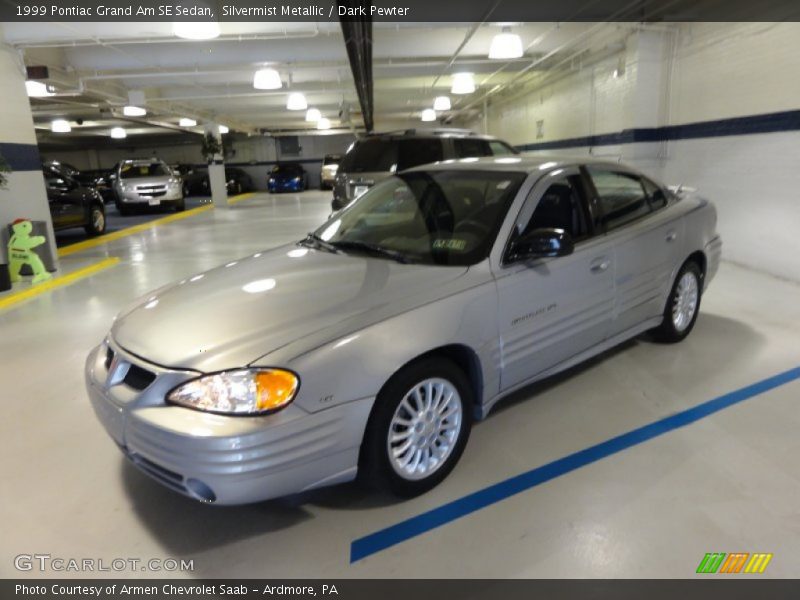 Silvermist Metallic / Dark Pewter 1999 Pontiac Grand Am SE Sedan