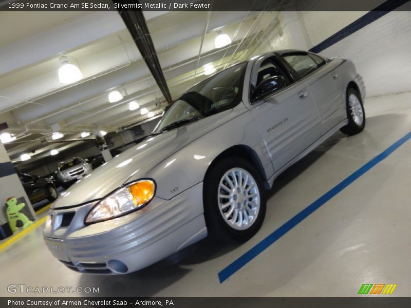 Silvermist Metallic / Dark Pewter 1999 Pontiac Grand Am SE Sedan