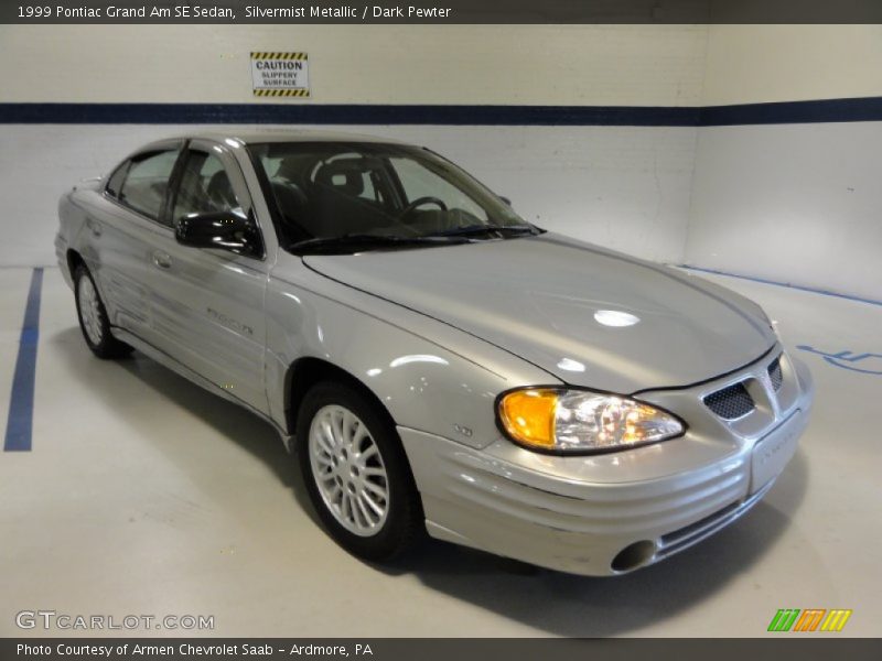 Silvermist Metallic / Dark Pewter 1999 Pontiac Grand Am SE Sedan