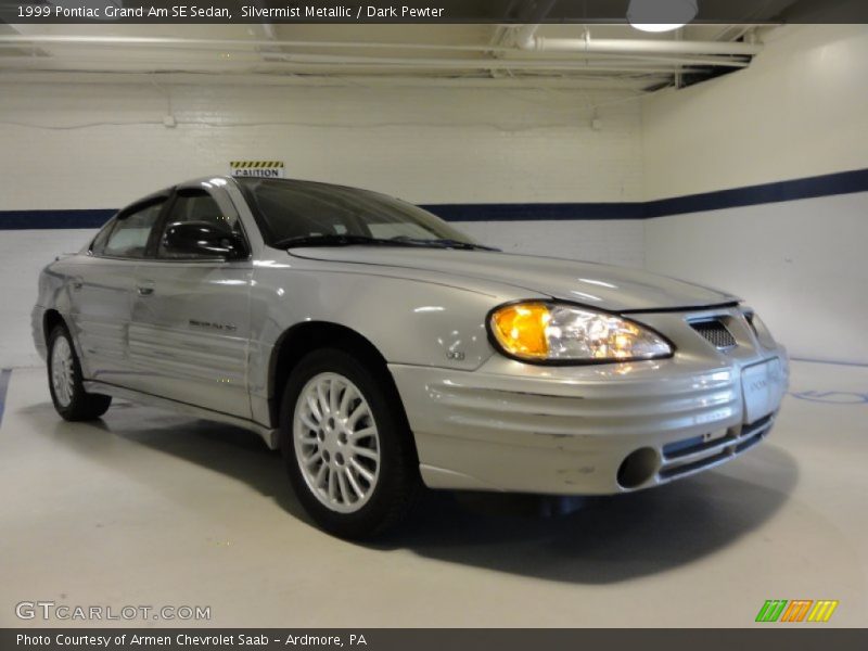 Silvermist Metallic / Dark Pewter 1999 Pontiac Grand Am SE Sedan