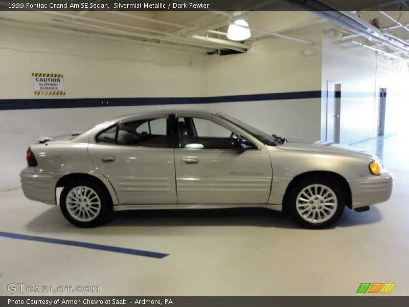 Silvermist Metallic / Dark Pewter 1999 Pontiac Grand Am SE Sedan