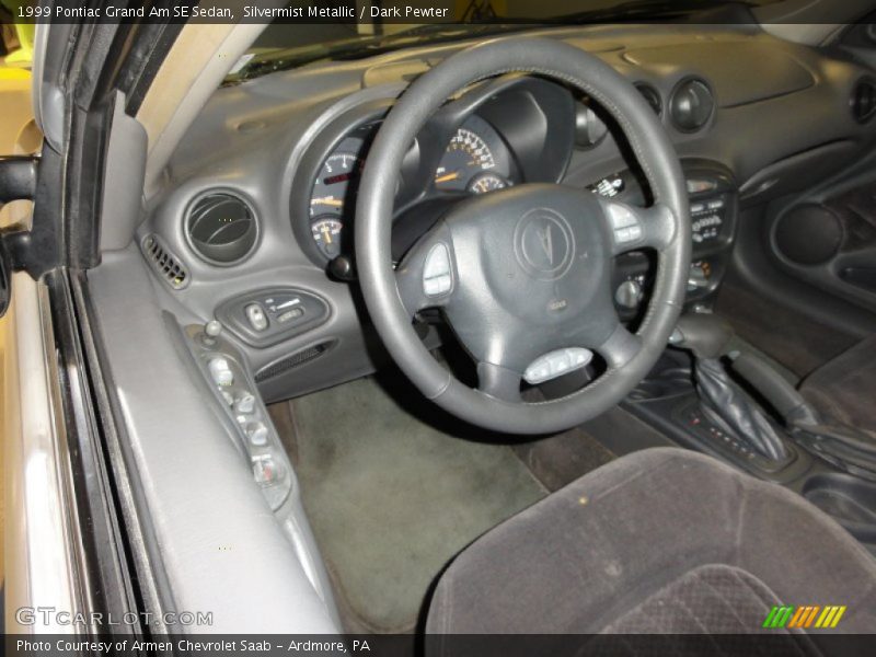 Silvermist Metallic / Dark Pewter 1999 Pontiac Grand Am SE Sedan