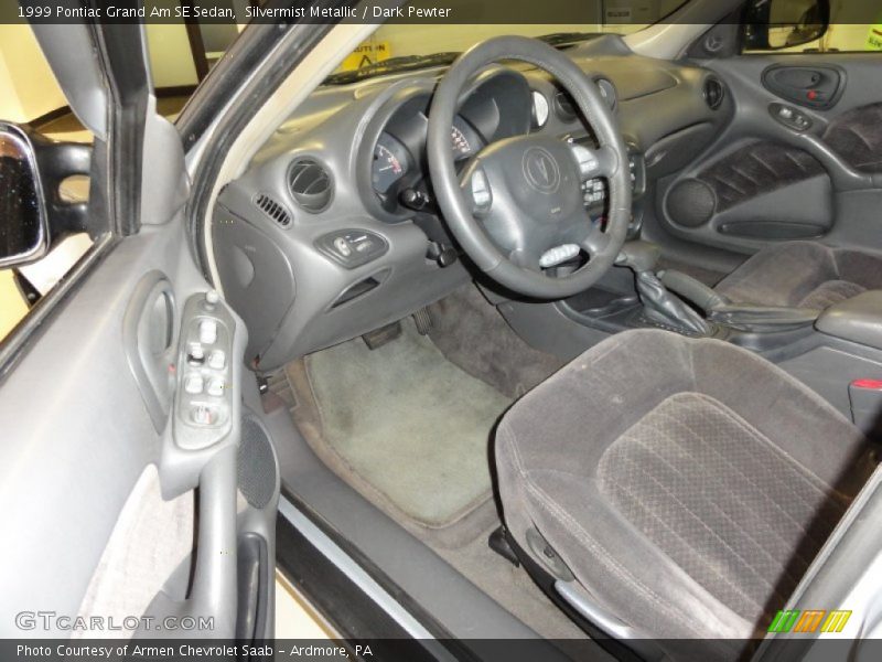 Silvermist Metallic / Dark Pewter 1999 Pontiac Grand Am SE Sedan