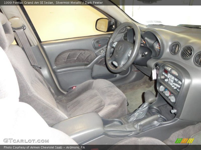 Silvermist Metallic / Dark Pewter 1999 Pontiac Grand Am SE Sedan
