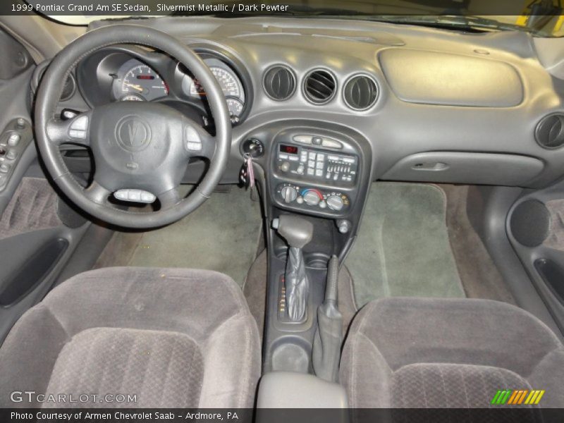 Silvermist Metallic / Dark Pewter 1999 Pontiac Grand Am SE Sedan