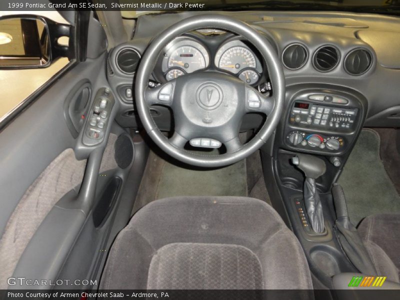 Silvermist Metallic / Dark Pewter 1999 Pontiac Grand Am SE Sedan