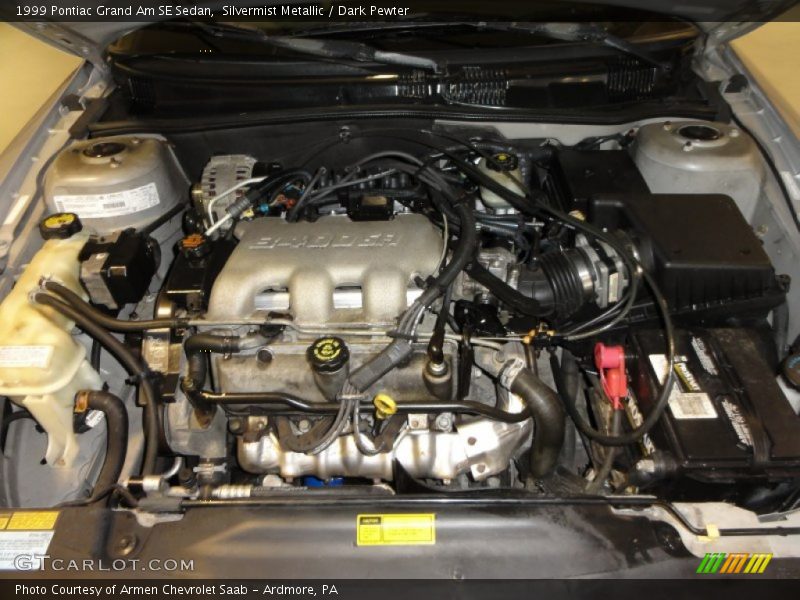 Silvermist Metallic / Dark Pewter 1999 Pontiac Grand Am SE Sedan