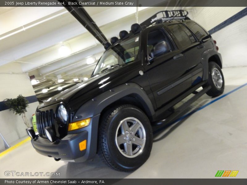 Black Clearcoat / Medium Slate Gray 2005 Jeep Liberty Renegade 4x4