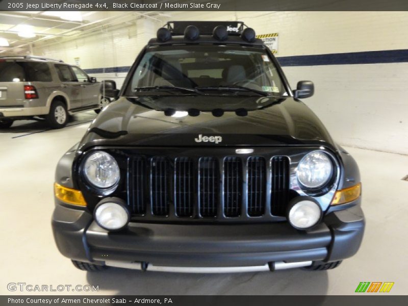 Black Clearcoat / Medium Slate Gray 2005 Jeep Liberty Renegade 4x4