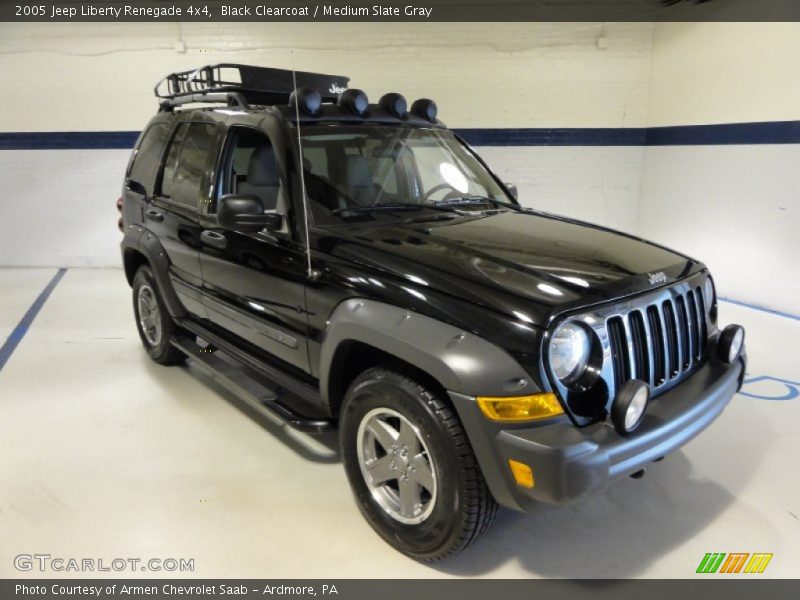 Black Clearcoat / Medium Slate Gray 2005 Jeep Liberty Renegade 4x4