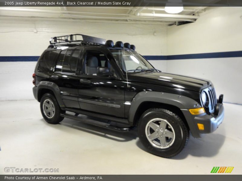 Black Clearcoat / Medium Slate Gray 2005 Jeep Liberty Renegade 4x4