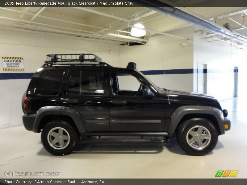 Black Clearcoat / Medium Slate Gray 2005 Jeep Liberty Renegade 4x4