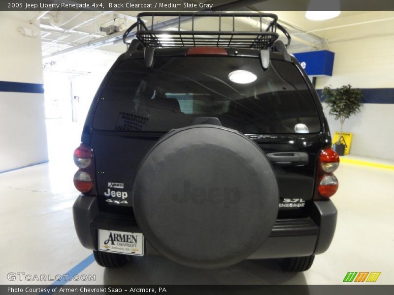 Black Clearcoat / Medium Slate Gray 2005 Jeep Liberty Renegade 4x4
