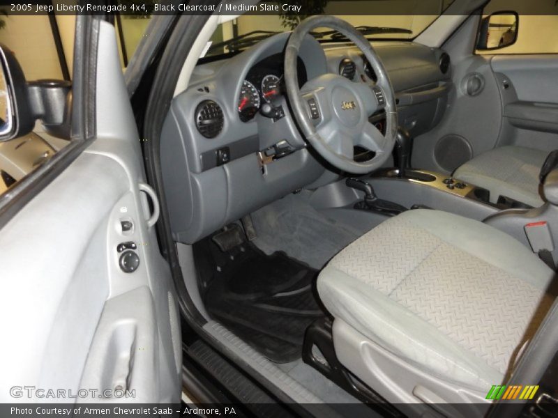 Black Clearcoat / Medium Slate Gray 2005 Jeep Liberty Renegade 4x4