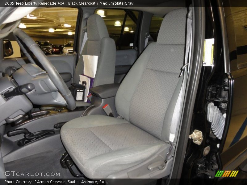 Black Clearcoat / Medium Slate Gray 2005 Jeep Liberty Renegade 4x4