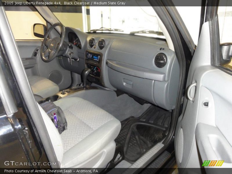 Black Clearcoat / Medium Slate Gray 2005 Jeep Liberty Renegade 4x4