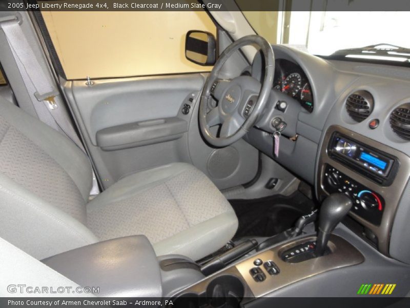 Black Clearcoat / Medium Slate Gray 2005 Jeep Liberty Renegade 4x4