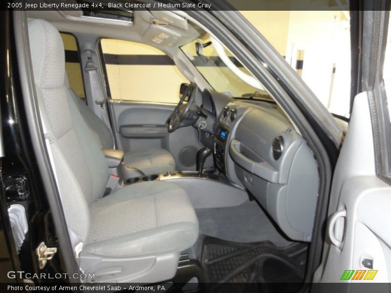 Black Clearcoat / Medium Slate Gray 2005 Jeep Liberty Renegade 4x4