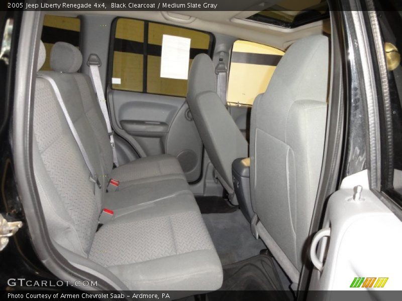 Black Clearcoat / Medium Slate Gray 2005 Jeep Liberty Renegade 4x4