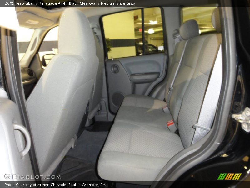 Black Clearcoat / Medium Slate Gray 2005 Jeep Liberty Renegade 4x4