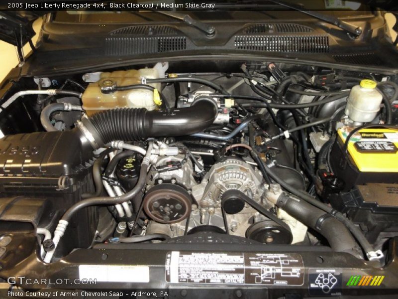 Black Clearcoat / Medium Slate Gray 2005 Jeep Liberty Renegade 4x4