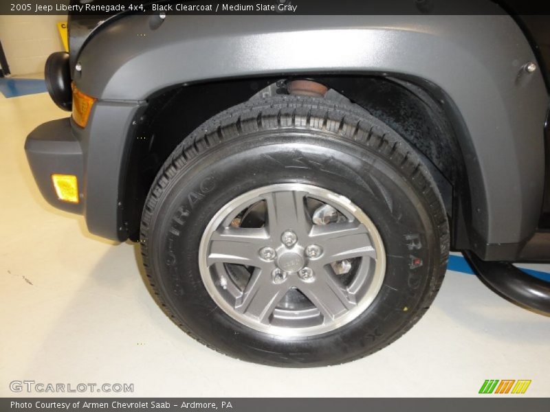 Black Clearcoat / Medium Slate Gray 2005 Jeep Liberty Renegade 4x4
