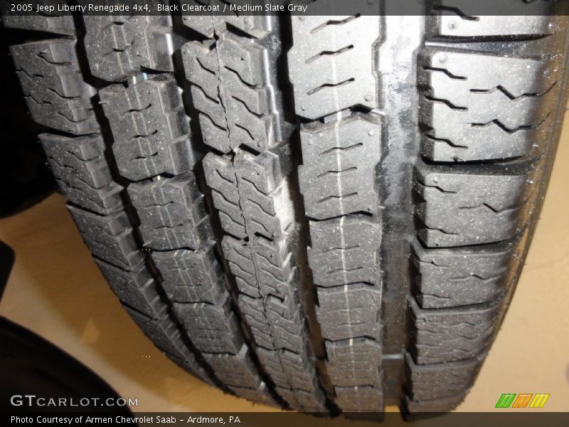 Black Clearcoat / Medium Slate Gray 2005 Jeep Liberty Renegade 4x4