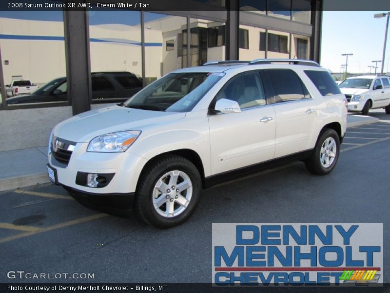 Cream White / Tan 2008 Saturn Outlook XR AWD