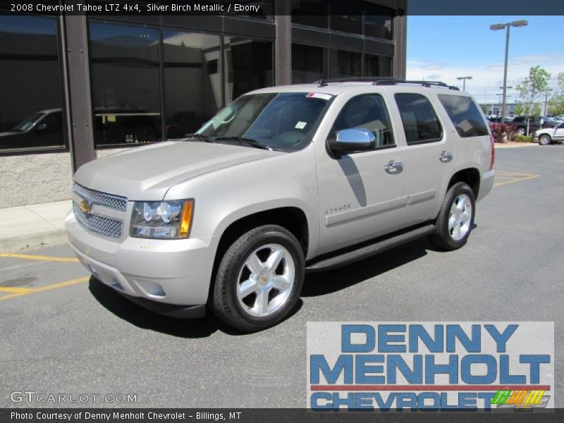 Silver Birch Metallic / Ebony 2008 Chevrolet Tahoe LTZ 4x4