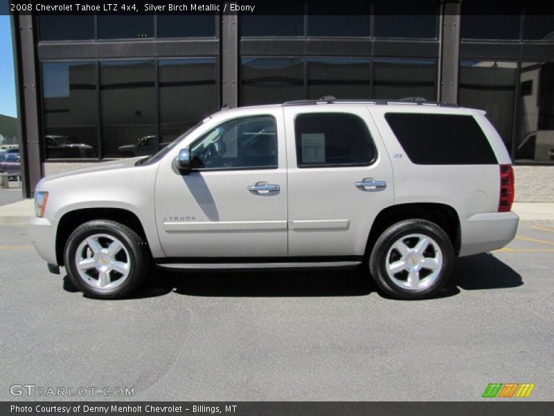 Silver Birch Metallic / Ebony 2008 Chevrolet Tahoe LTZ 4x4
