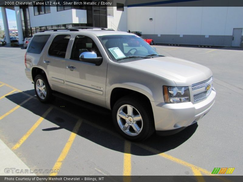 Silver Birch Metallic / Ebony 2008 Chevrolet Tahoe LTZ 4x4