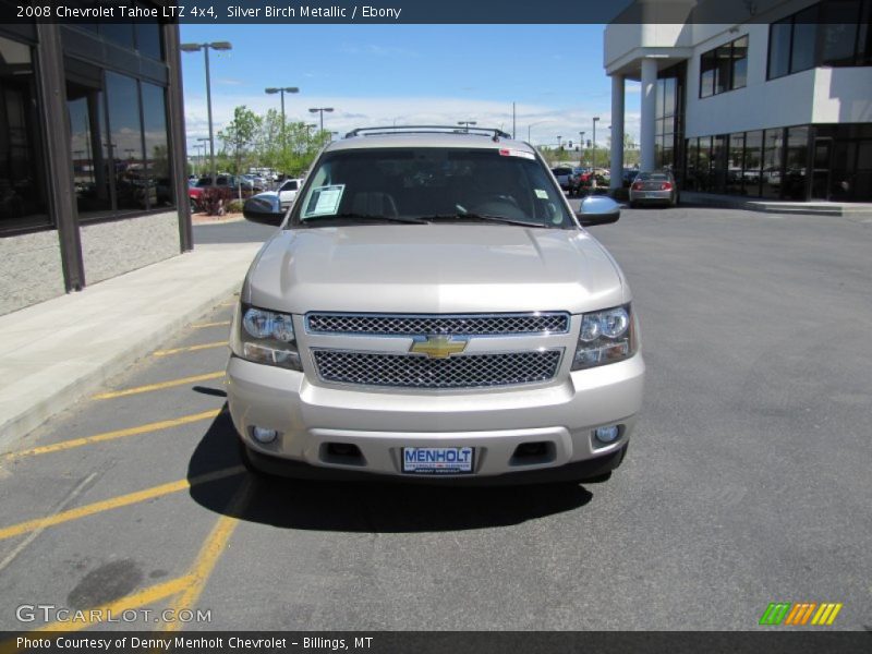 Silver Birch Metallic / Ebony 2008 Chevrolet Tahoe LTZ 4x4