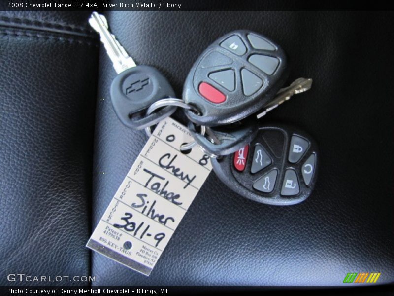 Silver Birch Metallic / Ebony 2008 Chevrolet Tahoe LTZ 4x4