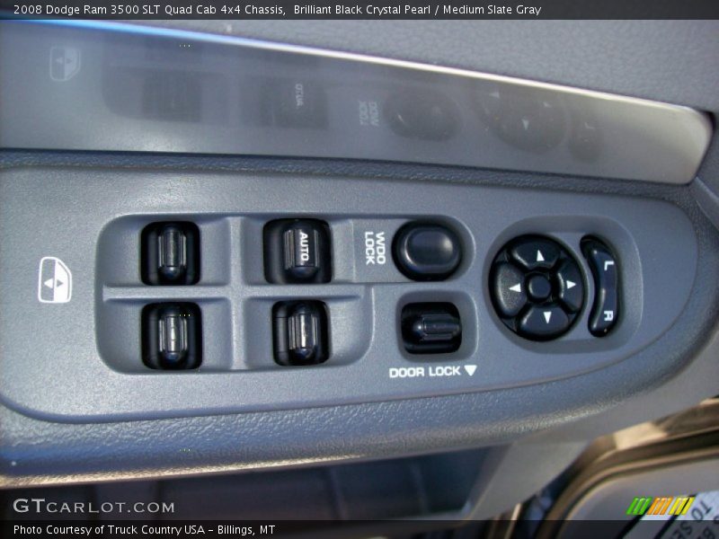 Brilliant Black Crystal Pearl / Medium Slate Gray 2008 Dodge Ram 3500 SLT Quad Cab 4x4 Chassis