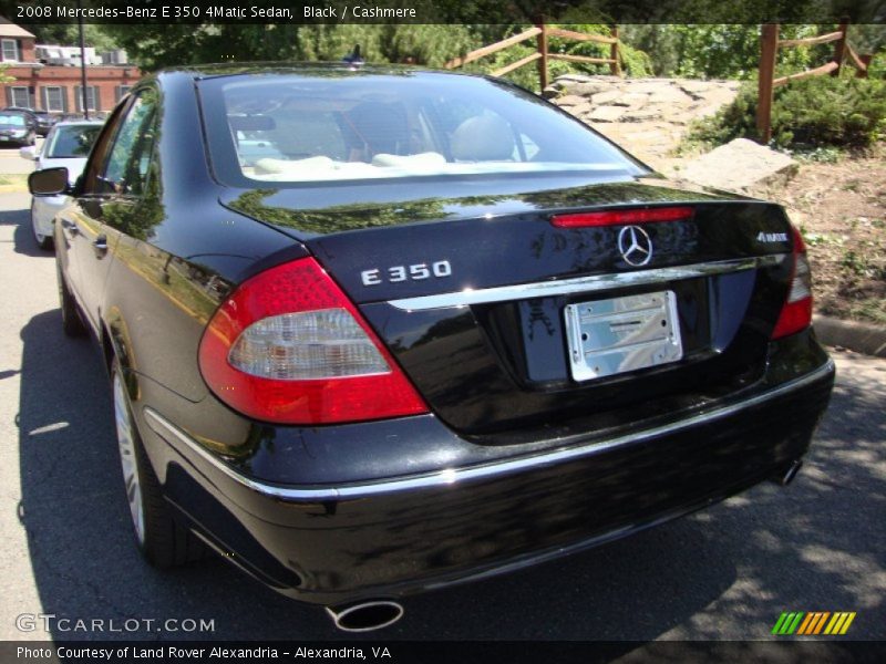 Black / Cashmere 2008 Mercedes-Benz E 350 4Matic Sedan