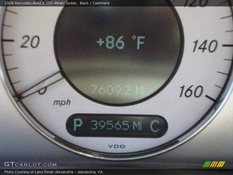Black / Cashmere 2008 Mercedes-Benz E 350 4Matic Sedan