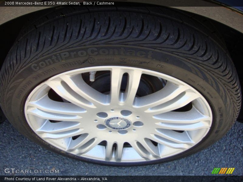 Black / Cashmere 2008 Mercedes-Benz E 350 4Matic Sedan